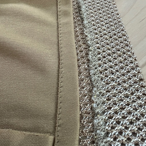 Francais Huey Waltzer Gold Shimmer Mesh Dress with Sweater Jacket Size 6 - Picture 9 of 13